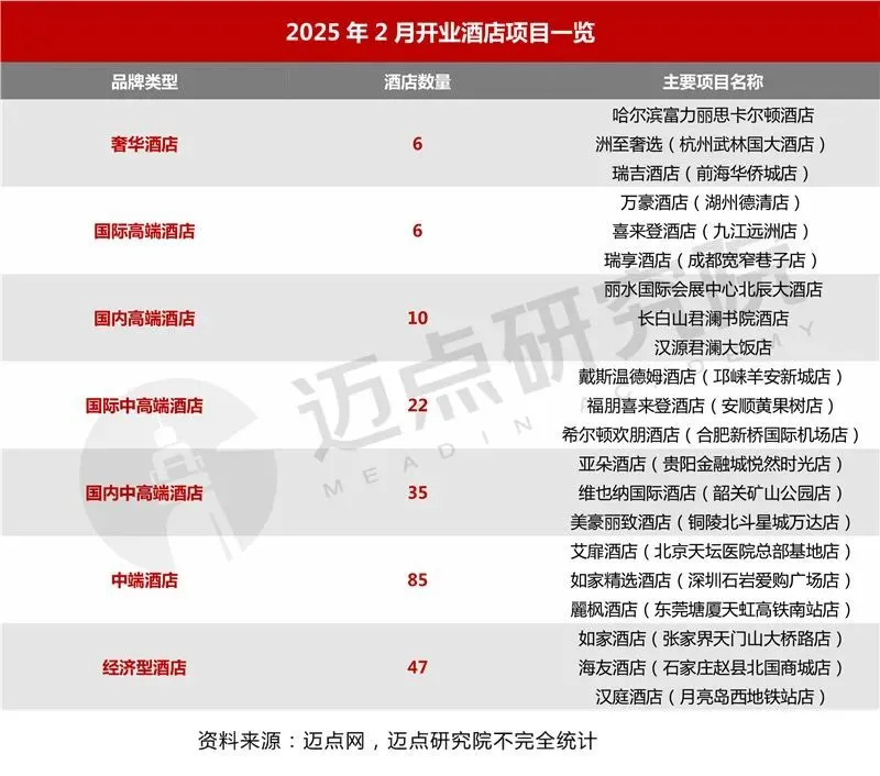 2025年2月中国酒店业发展报告
