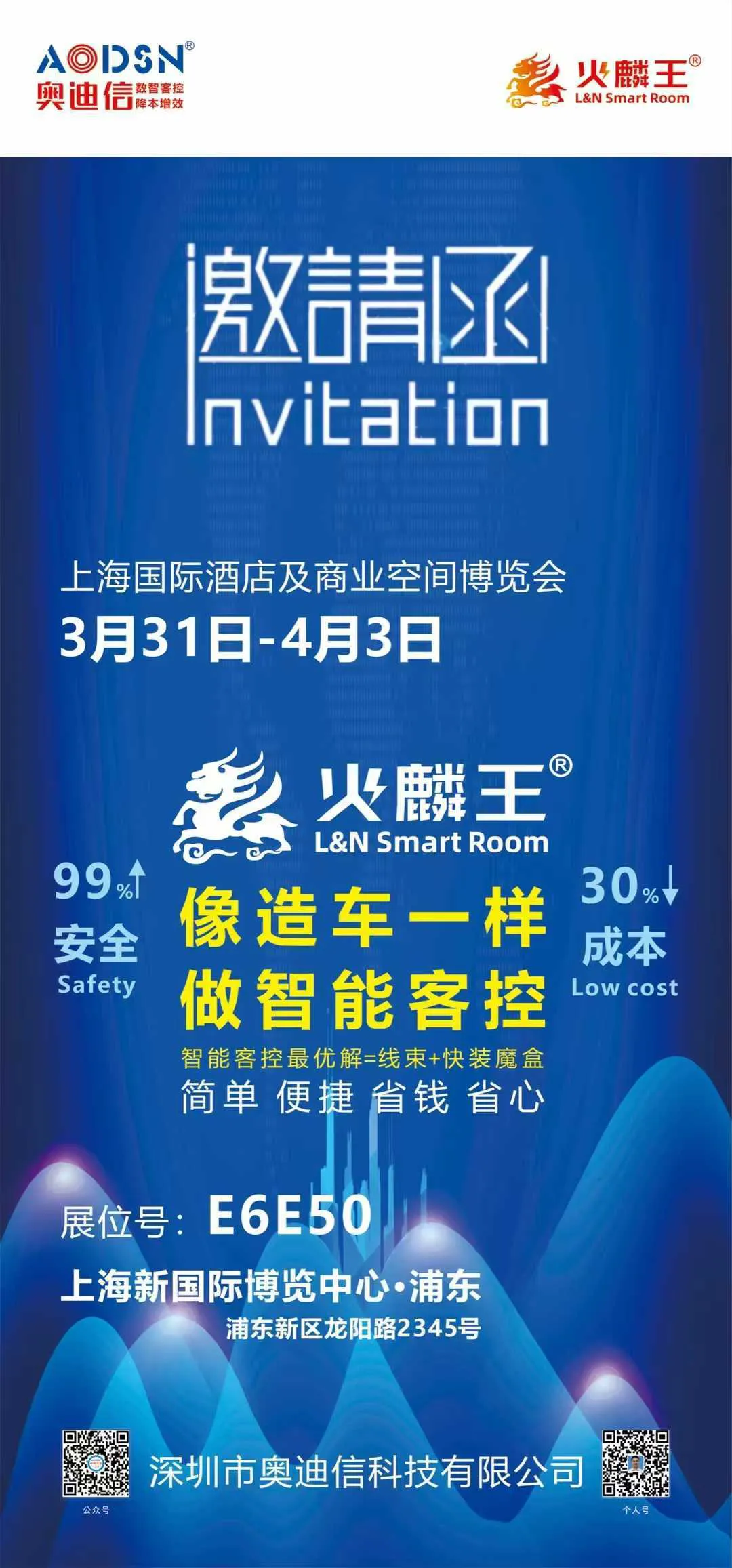 降本增效大趋势下，酒店数智客控面临哪些机遇与挑战?2025.3.31-4.3日，上海，AODSN奥迪信与您不见不散，展位号：E6E50，上海新国际博览中心·浦东